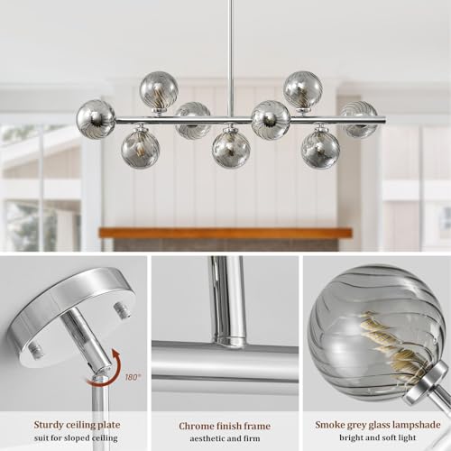 Mid Century Modern Sputnik Chandeliers