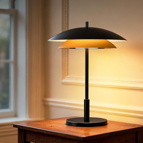 Table Lamp with USB Charging Port Bedside Touch Nightstand Lamp