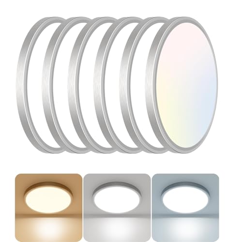 12 inch Flush Mount LED Ceiling Light Fixture (6 Count)