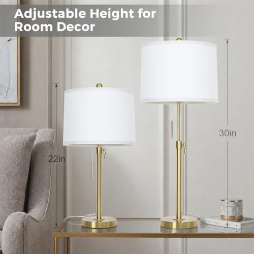 Gold Table Lamps Set of 2