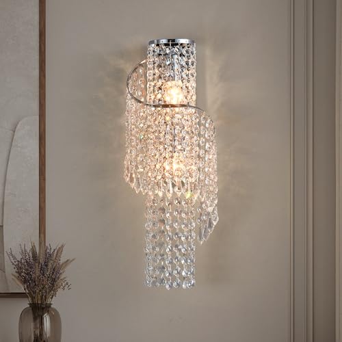 K9 Crystal Chrome Wall Sconces