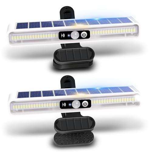 Clip On Solar Lights Outdoor with PIR Motion Sensor (2 Count)