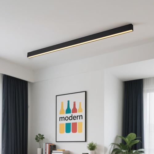 Black ceiling light LED