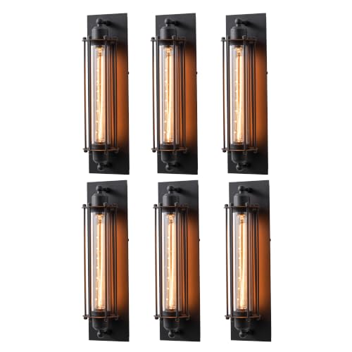 18 Inch Industrial Outdoor Wall Light Sconce (6 Count)