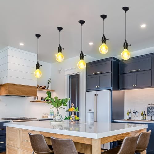 20 Pack Hanging Pendant Light Cord Kit Bulk E27 Base 4ft Adjustable Hanging Heavy Duty Industrial Edison Bulb Lamp Swag Light Kit for Kitchen Dining Room Terraces (20 Count)
