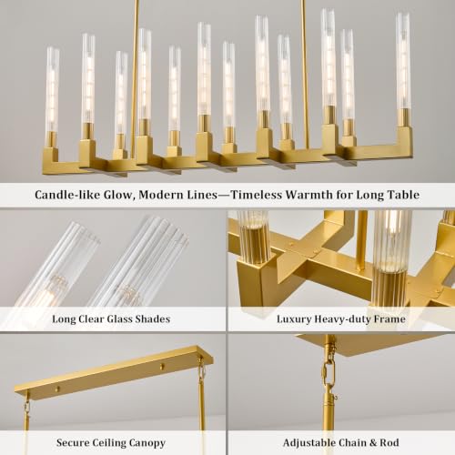 Gold Farmhouse Dining Room Chandelier