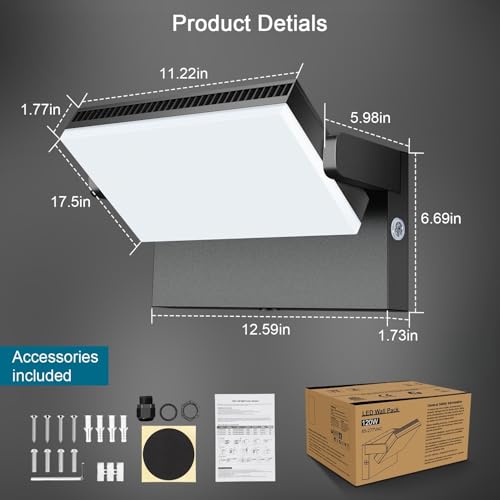 120W Modern Sleek FloodLight 18000LM (4 Count)