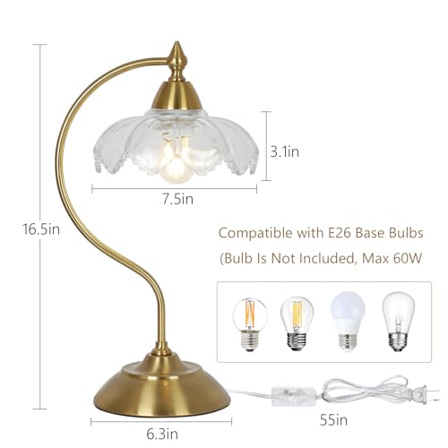 Glass Desk Lamp