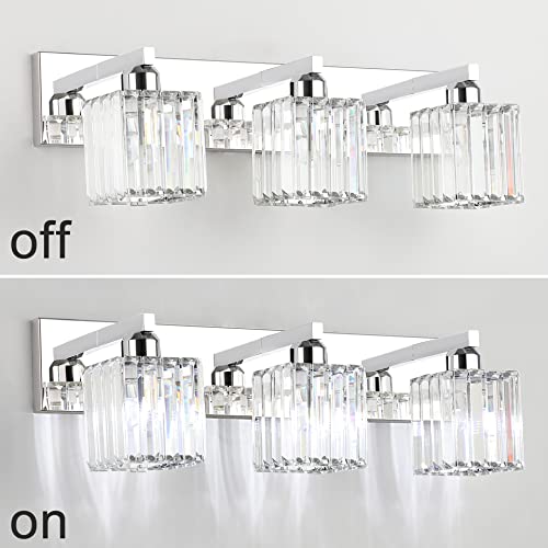 Vanity Light Fixtures Crystal Bathroom Lighting Fixtures Chrome Vanity Light for Bathroom