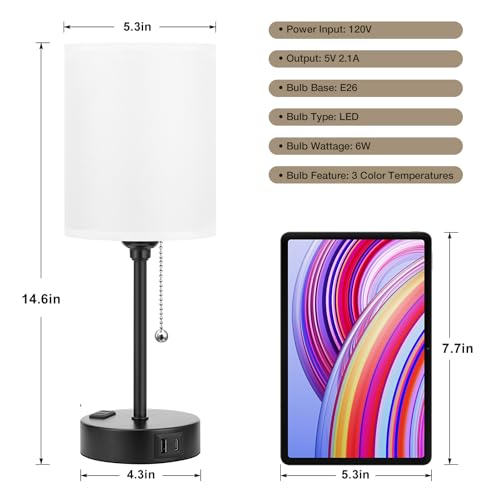 Bedside Table Lamp for Bedroom