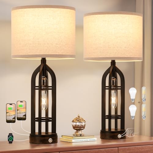 Table Lamps for Living Room (2 Count)