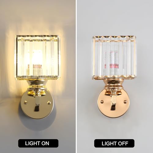 Hardwired Crystal Wall Sconces