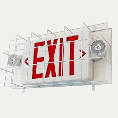 Exit Sign Combo with Wire Cage