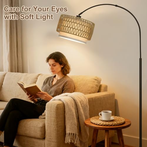 Boho Rattan Lamp Shade