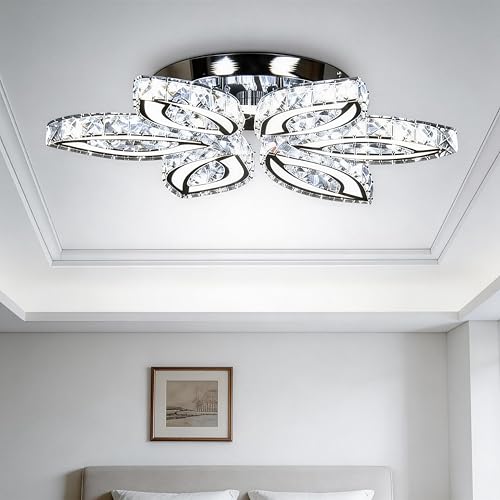 20" Crystal Flower Chandelier