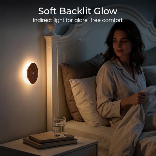 Wood Motion Sensor Night Light Indoor