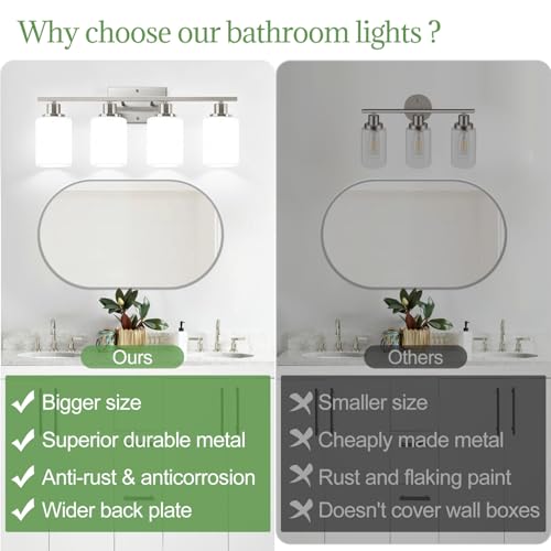 4 Light Bathroom Light Fixtures
