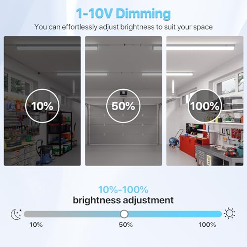 4ft LED Linear Light Fixture (4 Count)