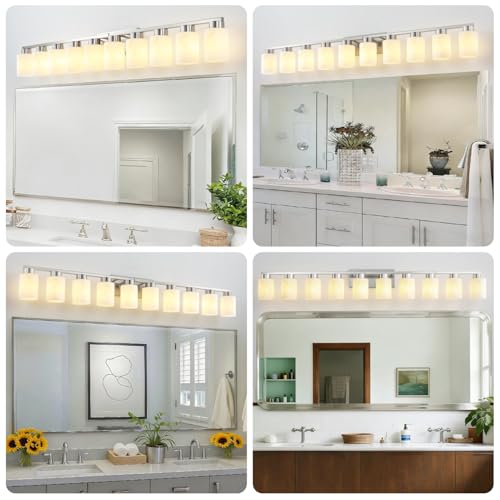 10 Light Bathroom Light Fixtures (10 Count)