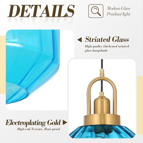 9in Mid Century Modern Pendant Light