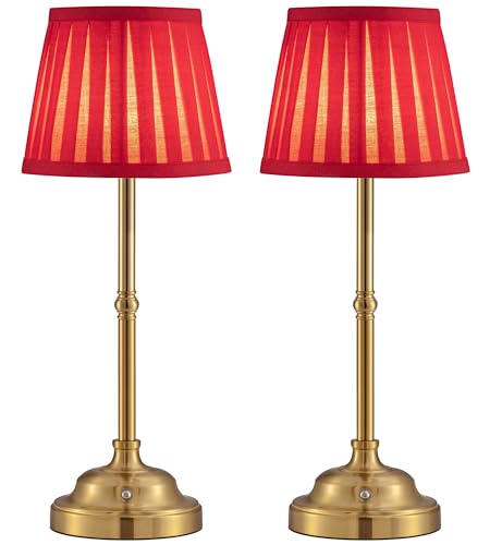 Gold Cordless LED Table Lamps Set of 2 (2 Count)