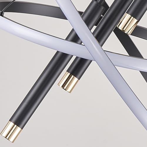 LED Black Modern Chandeliers