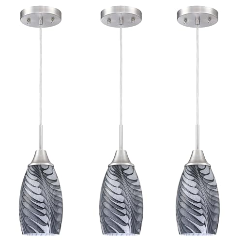 Mini Glass Pendant Light (3 Count)