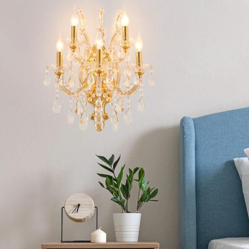 Large Modern Crystal Wall Lights