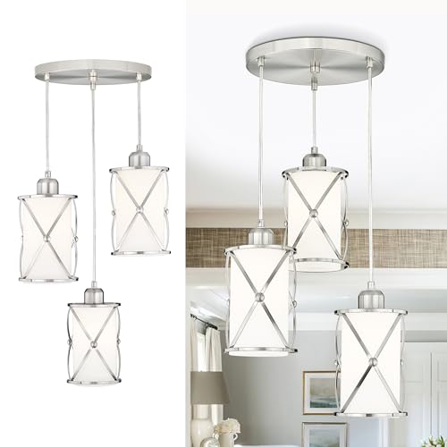 Brushed Nickel Dining Room Chandelier Light Fixture