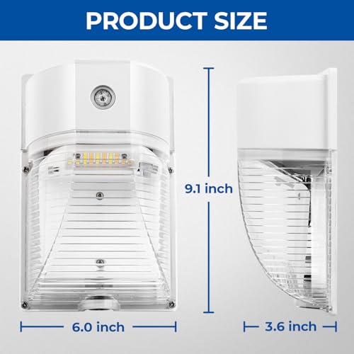 26W LED Wall Pack Light with Dusk to Dawn Sensor (2 Count)