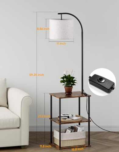 Floor Lamp with Table