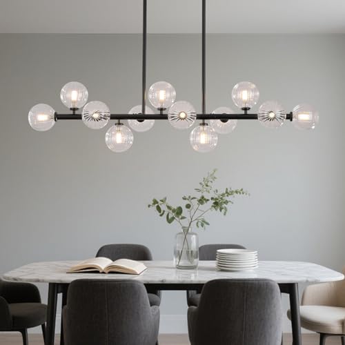 50 Inch Large Glass Globe Sputnik Chandelier
