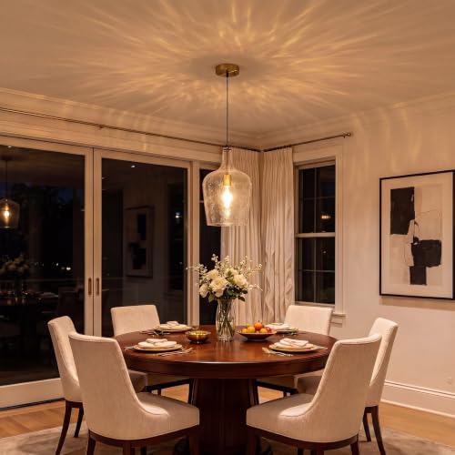9.3" Blown Glass Pendant Lighting for Kitchen Island