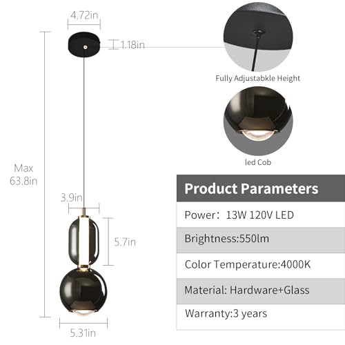 Modern Glass Pendant Light