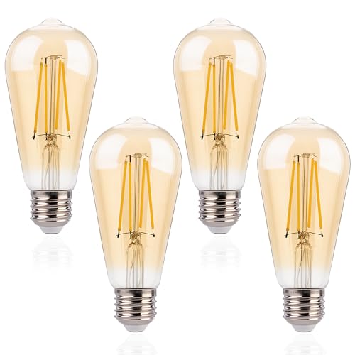 ST19 LED Edison Bulbs 40W Equivalent (4 Count)