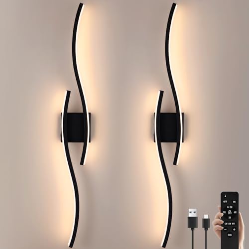 Modern LED Wall Sconce Set of 2