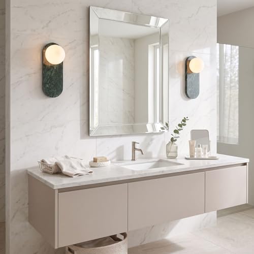 Modern Green Marble Wall Sconce