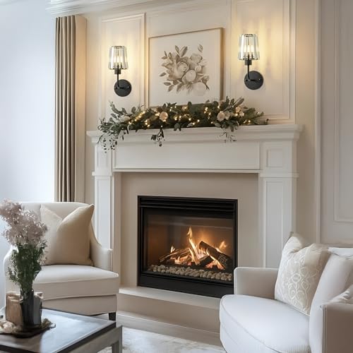 Hardwired Crystal Wall Sconces Set of 2 (2 Count)