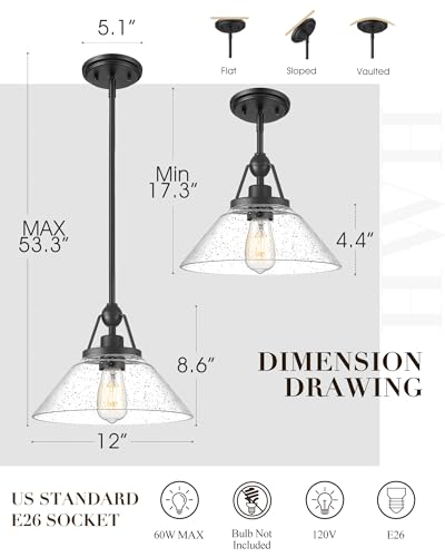 Black Pendant Light