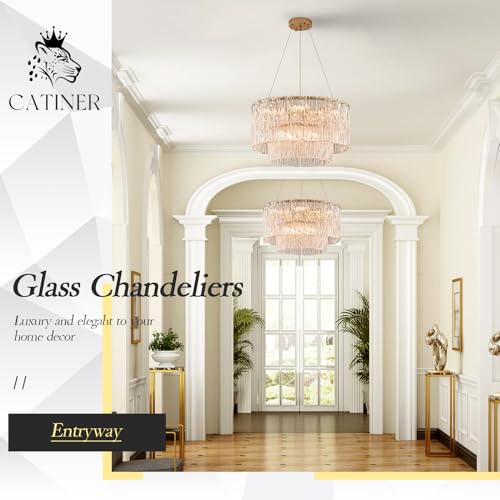 Modern 20" Crystal Glass Chandelier 7