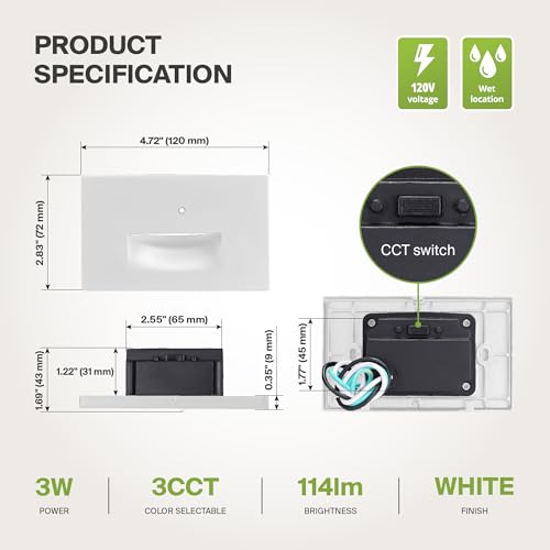 LED Recessed Step Light Fixture