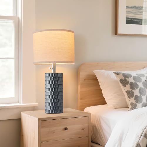20.5" Modern Ceramic Table Lamps for Bedroom Set of 2 (2 Count)