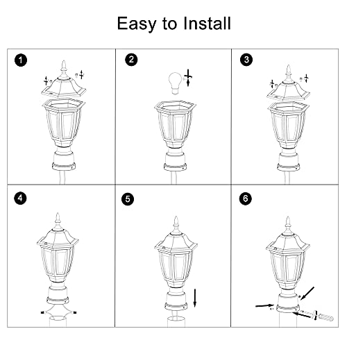 Outdoor Post Lights (2 Count)