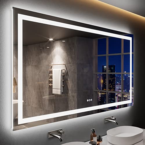 72X40 LED Bathroom Mirror with Lights