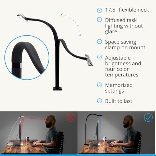 Sliding Flex Clamp Lamp