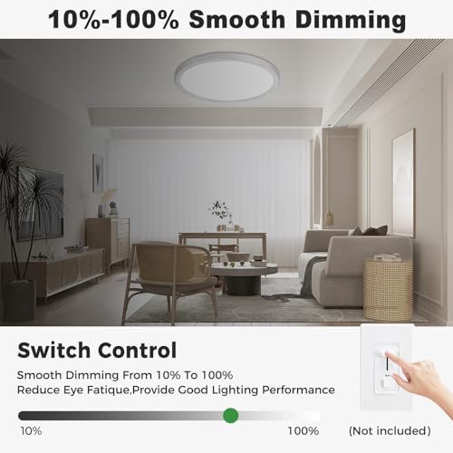 2Pack 15" LED Flush Mount Ceiling Light (2 Count)