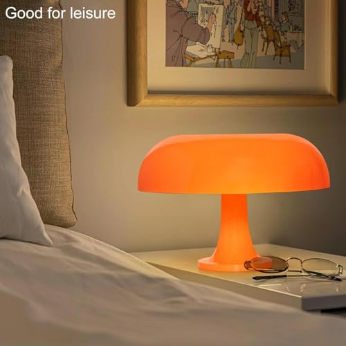 Orange Mushroom Lamp