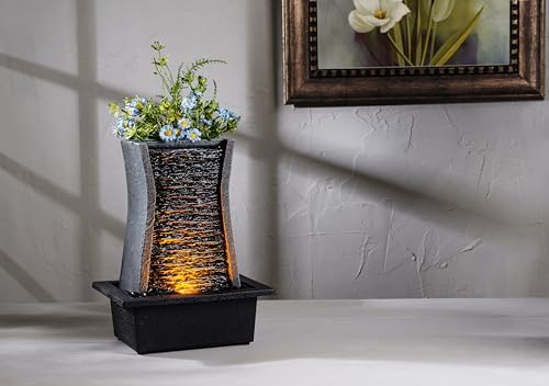Tabletop Water Fountain with LED Lights