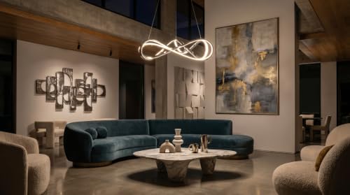Chrome Modern LED Chandelier