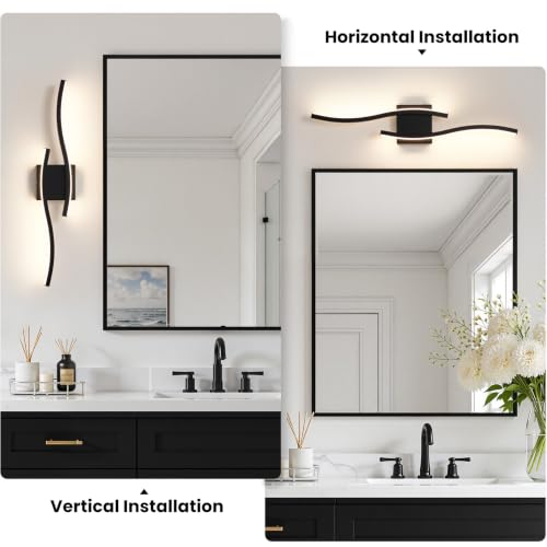 Black Battery Operated Wall Sconces (2 Count)